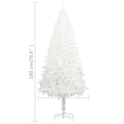 vidaXL Kunstkerstboom met levensechte naalden 180 cm wit