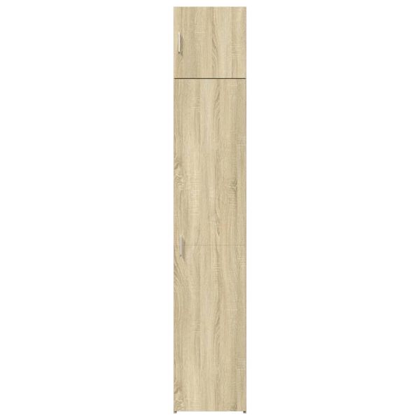 vidaXL Opbergkast smal 40x42,5x225 cm bewerkt hout sonoma eikenkleurig