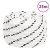 vidaXL Werktouw 20 mm 25 m polyester wit