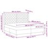 vidaXL Boxspringbed met matras Donkergrijs 200 x 200 cm Fluweel