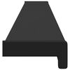vidaXL Raamsokkel Zwart met Houten Structuur 160 x 15 x 4,5 cm PVC