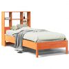vidaXL Bed met boekenkast zonder matras grenenhout wasbruin 100x200 cm