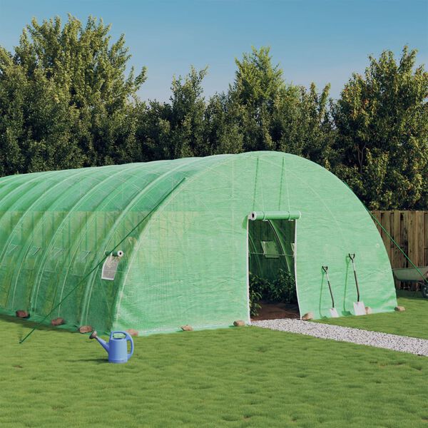 vidaXL Tuinkas met stalen frame 108 m&sup2; 18x6x2,85 m groen
