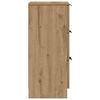 vidaXL Dressoirs 2 st 30x30x70 cm bewerkt hout artisanaal eikenkleur