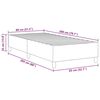 vidaXL Platform bedframe Donkergrijs 80 x 200 cm Stof