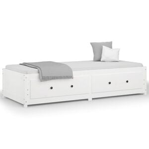 vidaXL Slaapbank zonder matras 80x200 cm massief grenenhout wit