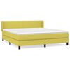 vidaXL Boxspring met matras stof groen 160x200 cm