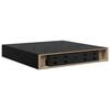 vidaXL Wandschappen zwevend 4 st 23x23,5x3,8 cm MDF hoogglans zwart