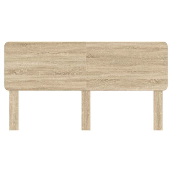 vidaXL Hoofdbord met hoofdeinde Sonoma Eiken 200 cm Bewerkt hout