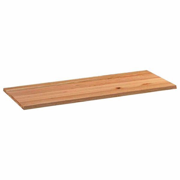 vidaXL Tafelblad rechthoekig 200x80x4,2cm massief eikenhout lichtbruin