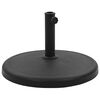 vidaXL Parasolvoet rond 19 kg polyresin zwart