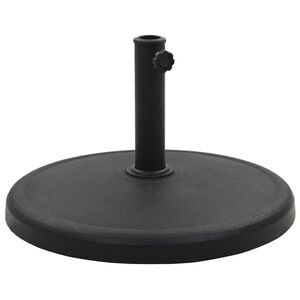 vidaXL Parasolvoet rond 19 kg polyresin zwart