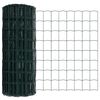 vidaXL Hek met Paal Groen 0,4 x 25 m Staal en PVC