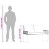 vidaXL Tuinbank Zwart en Cream Wit 118 x 55 x 82 cm PE rattan en stof