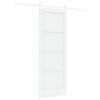 vidaXL Schuifdeur 73,5 x 198,5 cm Bewerkt hout Wit