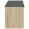 vidaXL Halbank met kussen met plank Sonoma Eiken 103 x 38 x 45 cm