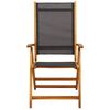 vidaXL Tuinstoelen inklapbaar 6 st massief acaciahout en textileen