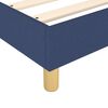 vidaXL Boxspring met matras stof blauw 100x200 cm
