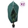 vidaXL Plantenhoezen met ritssluiting 2 st 70 g/m&sup2; 3,14x2,5 m