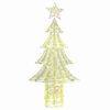 vidaXL Kerstboom met 240 LED Warmwit 181 cm PET