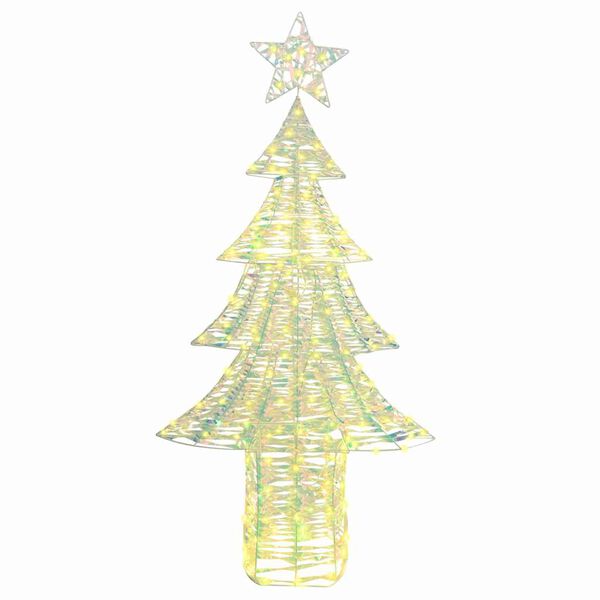 vidaXL Kerstboom met 240 LED Warmwit 181 cm PET