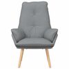 vidaXL Fauteuil Lichtgrijs 69 x 74 x 93 cm Sherpa Stof