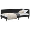vidaXL Hoekbedframe met hoofdeinde Zwart 90 cm x 200 cm Fluweel