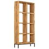 vidaXL Boekenkast 80x25x175 cm massief mangohout
