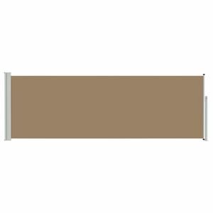 vidaXL Uittrekbaar Zijscherm Taupe 500 x 100 cm Polyester