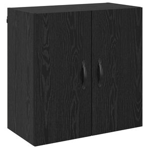 vidaXL Wandkast 60 x 31 x 60 cm Bewerkt hout Zwart Eiken