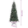 vidaXL Kunstkerstboom met 300 LED Groen 180 cm PVC en Plastic en Staal