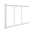 vidaXL Bedframe met hoofd- en voeteneinde metaal wit 90x190 cm
