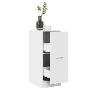 vidaXL Apothekerskast Wit 30x41x77,5 cm Bewerkt Hout