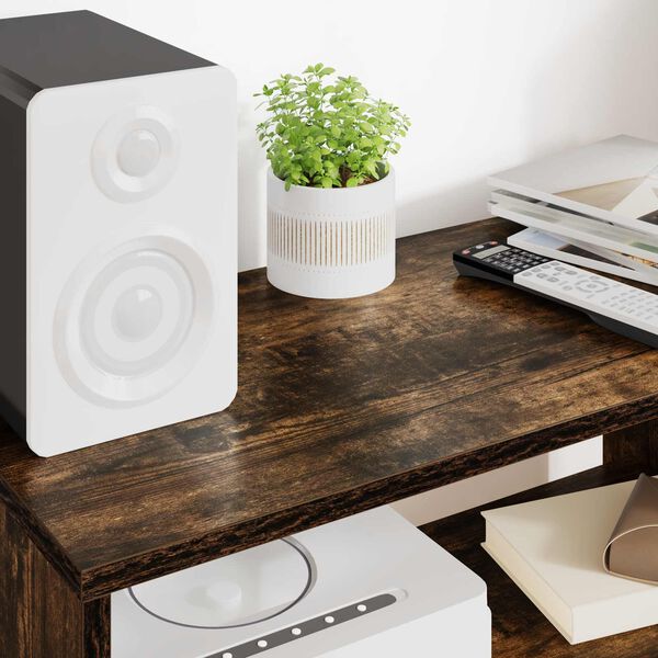 vidaXL TV-kast Gerookt eiken 60 x 30 x 40 cm Bewerkt hout