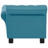 vidaXL Hondenbank 83x45x42 cm kunstleer turquoise