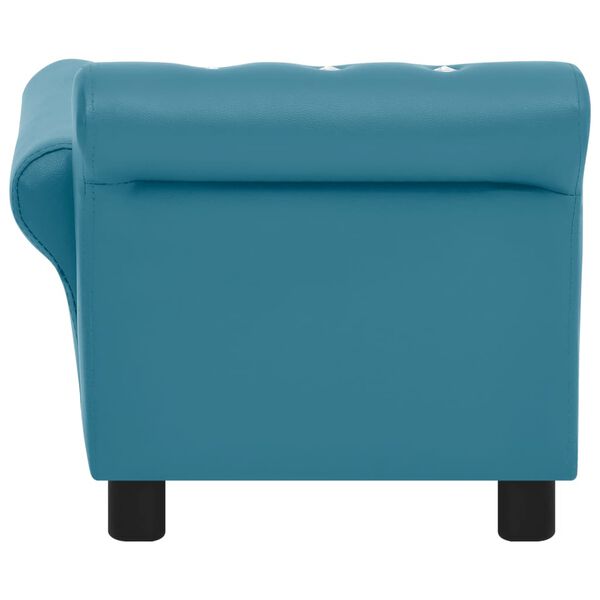 vidaXL Hondenbank 83x45x42 cm kunstleer turquoise