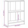 vidaXL Boekenkast 60x24x76 cm bewerkt hout wit