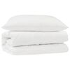 vidaXL Dekbed Set met kussen 2 pcs Wit Microfibre