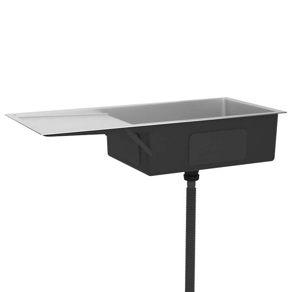 vidaXL Gootsteen handgemaakt roestvrij staal