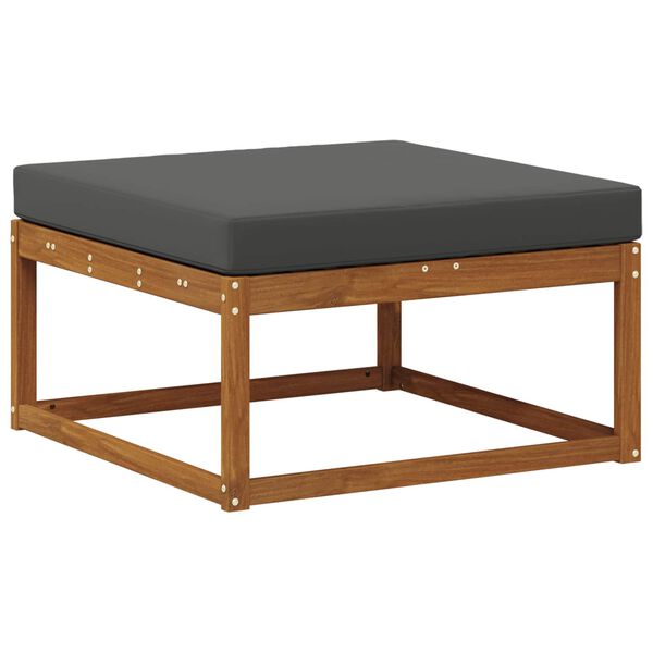 vidaXL Buiten bankenset met kussen 8 pcs Natuurlijk en Antraciet