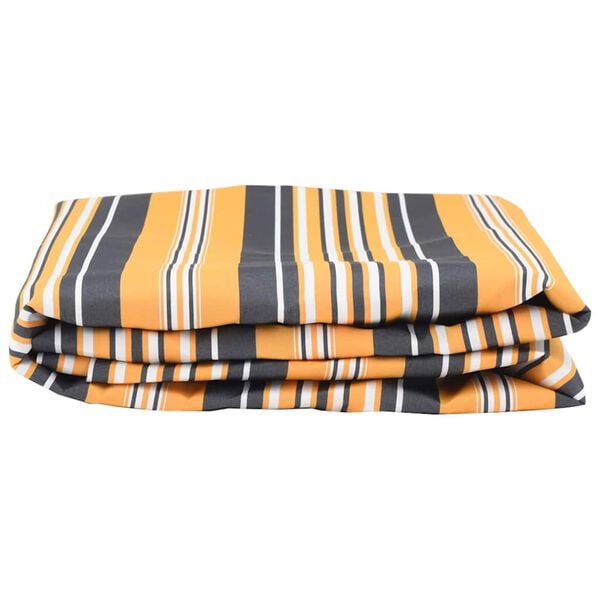 vidaXL Zonnescherm Vervangingen Geel en Grijs 1000 x 160 cm