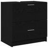 vidaXL Badkamer Kast Zwart Eiken 59 x 37 x 59 cm Bewerkt hout
