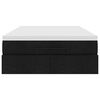 vidaXL Ottoman bed met matras 120x200cm stof zwart