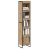 vidaXL Boekenkast Ambachtelijk eiken 80 x 30 x 155 cm Bewerkt hout
