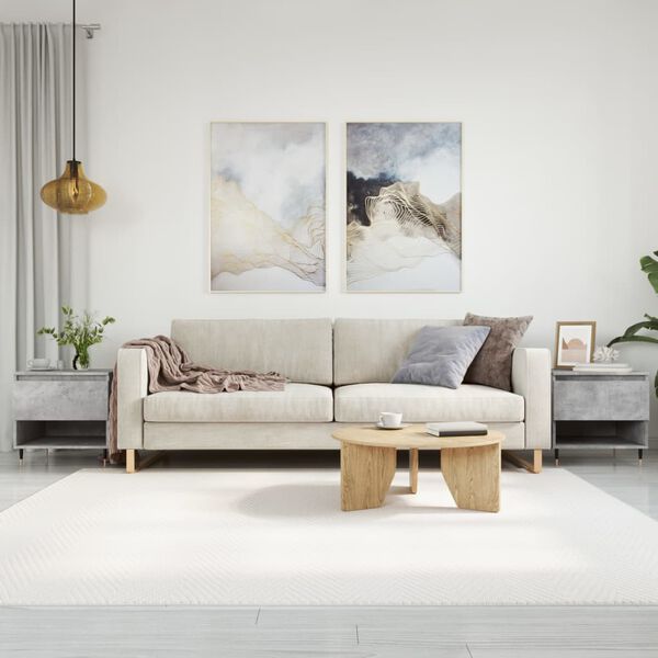 vidaXL Salontafels 2 st 50x46x50 cm bewerkt hout betongrijs