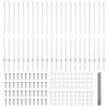 vidaXL Hek met Paal Zilver 1,4 x 50 m Staal