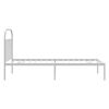 vidaXL Bedframe met hoofdbord metaal wit 100x200 cm