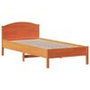 vidaXL Bedframe zonder matras massief grenenhout wasbruin 90x190 cm