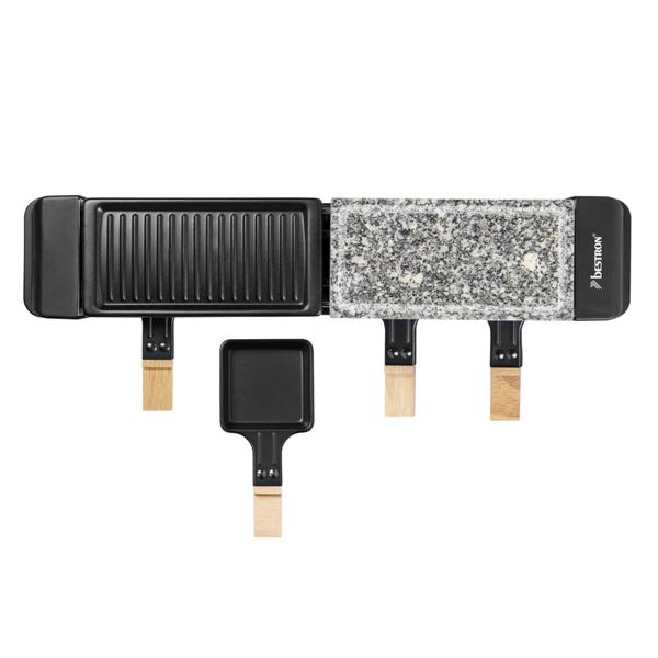 Bestron Gourmetstel ARG200BW 650 W hout zwart