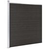vidaXL Schuttingpaneel 175x186 cm HKC zwart